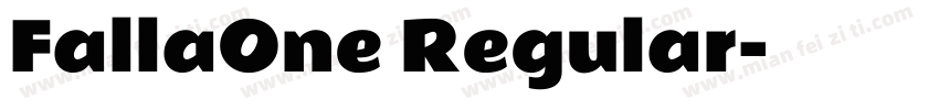 FallaOne Regular字体转换